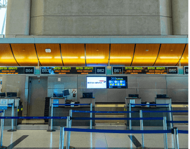 Facturación en el aeropuerto